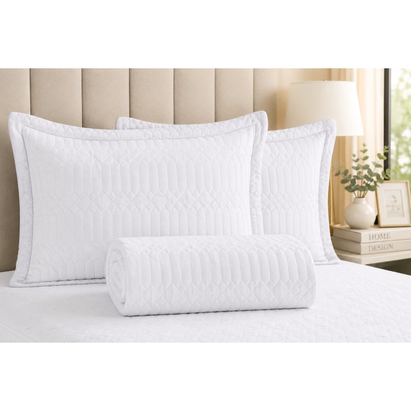 COLCHA SOLTEIRO SIENA 160X220  BRANCO