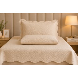 COLCHA KING SIENA 260X280  BEGE