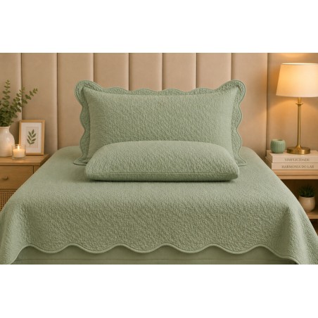 COLCHA KING SIENA 260X280 *5239103 VERDE