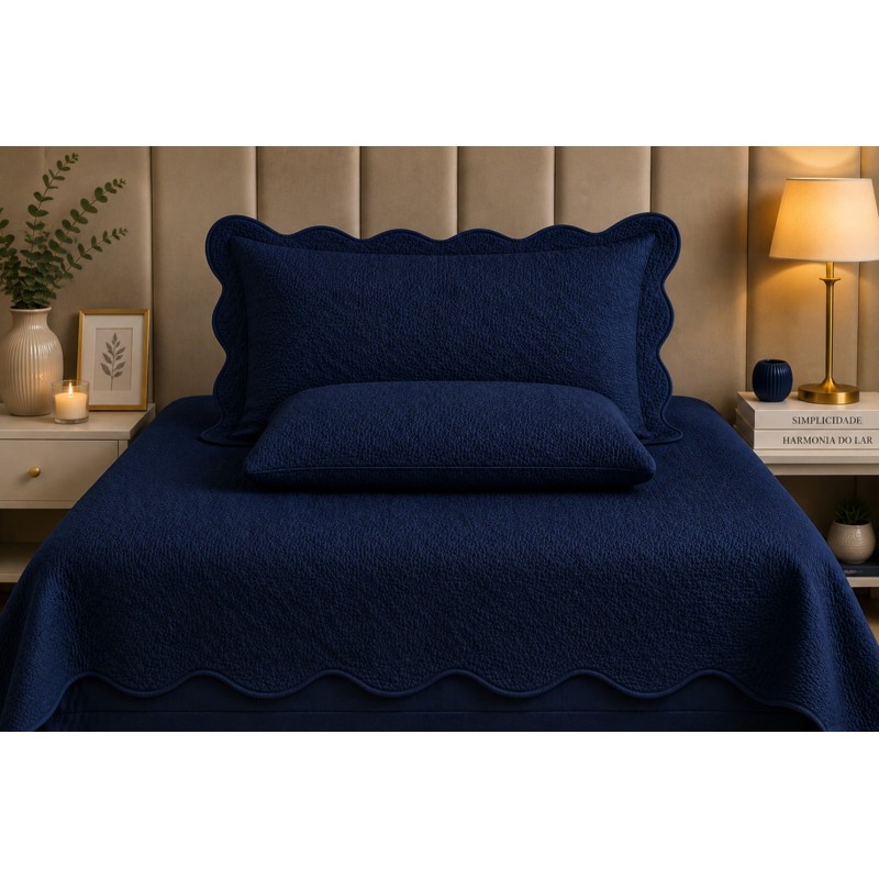 COLCHA KING SIENA 260X280 *5239103 MARINHO