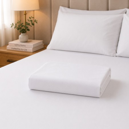 LENCOL QUEEN 240X250 AVULSO 230 FIOS ONA BRANCO