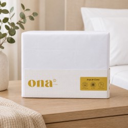 JOGO CAMA KING 230 FIOS 4PCS 40 ALT 255X305 ONA BRANCO