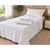 JOGO CAMA SOLTEIRO 150 FIOS 3PCS 30 ALT 170X240 ONA BRANCO