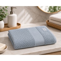 TOALHA BANHO BOUCLE 70X140 BLUE ICE