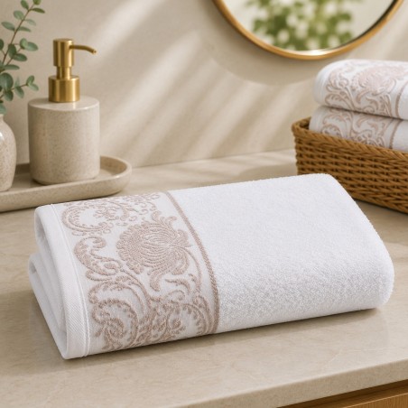 TOALHA ROSTO LOUISE CORTTEX 50X70 BRANCO