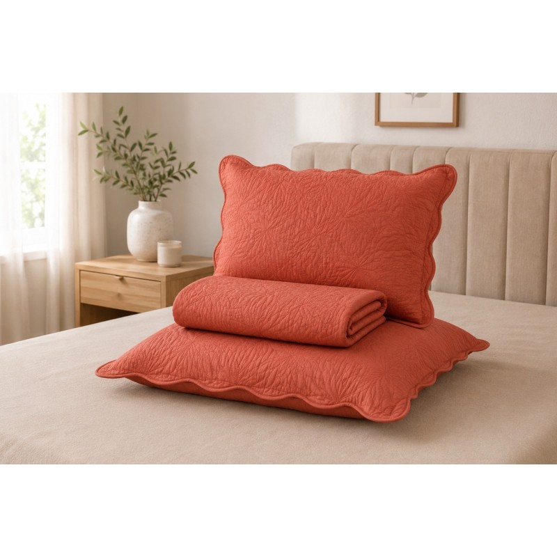 COLCHA CASAL SIENA 220X240 LARANJA