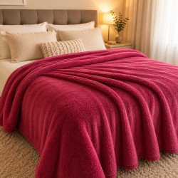 MANTA CASAL LUMI ONA 180X220 VINHO