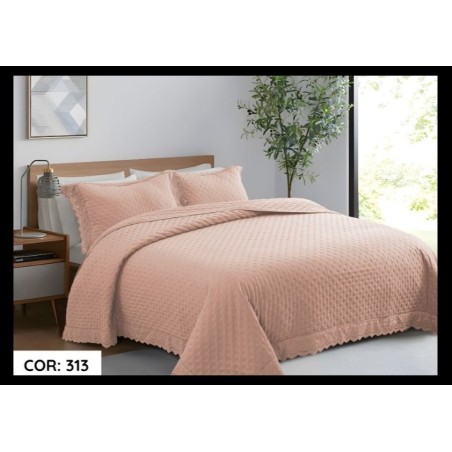 COBRELEITO CASAL PALAZZO 220X240 *5898103 FLAMINGO DES. 313