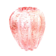 Vaso em Murano Solicitário Rosa de Cristal