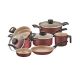 JOGO PANELAS 7PCS TURIM TRAMONTINA VERMELHO