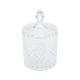POTICHE DECOR CRISTAL C/TAMPA LITT 8.5X8.5X14.5 *29583 WOLFF