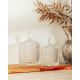 POTICHE DECOR CRISTAL C/TAMPA LITT 8.5X8.5X14.5 *29583 WOLFF