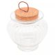 Pote de Vidro com Tampa de Rolha Puxador Classic 300ml - Lyor
