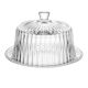 Queijeira de Cristal com Tampa Radial 20x20x12.5cm – Lyor