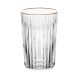 COPO CRISTAL C/FIO DE OURO DELI DIAMANTE 280ML *220277 LYOR