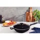 Wok Loreto de Aluminio Com Tampa de Vidro  28CM 3.3L - Tramontina