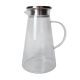 JARRA VIDRO BOROSSILICATO Com TAMPA INOX 1.9L
