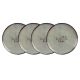 Kit de Pratos Rasos Para Churrasco Com 4 Peças de Porcelana Rustic  - Tramontina 