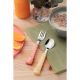 JOGO TALHERES INFANTIL 2PCS BABY FRIENDS INOX COLORIDO TRAMONTINA *23797905