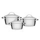 JOGO PANELAS ACO INOX 3PCS ALLEGRA TRAMONTINA *65660220