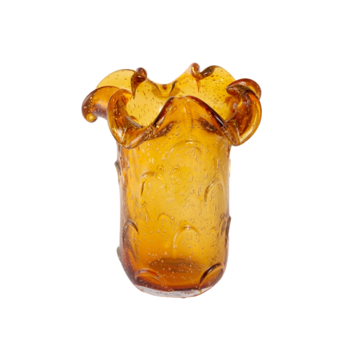 Vaso de Murano Escama Ambar