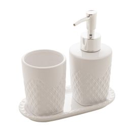 Conjunto 3 Peças para Banheiro de Ceramica Summit