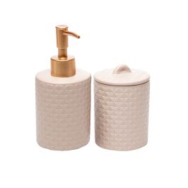 Conjunto Cerâmica 2 peças para banheiro Petals Lyor