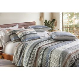 COLCHA CASAL ATTUALE EST 3PCS CORTTEX 220X240 SORT-EST 3 *700824 DES. 01-0